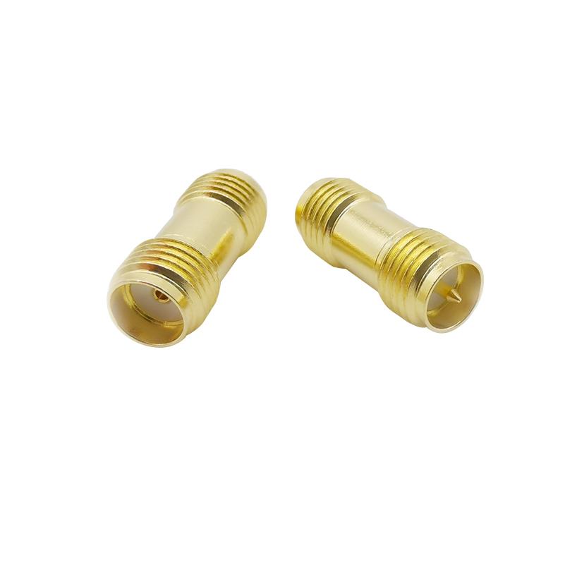 10pcs RP SMA Female to SMA Female RF Coaxial Switch Adapter Jack Plug Coax Cable Coupler Straight Connector