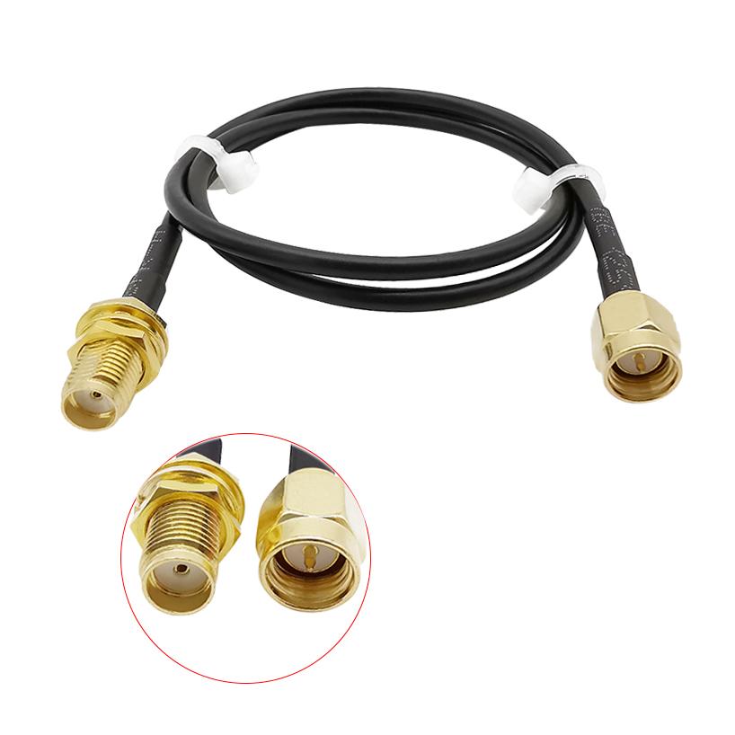 5Pcs RG174 Cable SMA Male To SMA Female Plug to Jack Nut Bulkhead WIFI Antenna Extension Coax Jumper Pigtail 7/10/15/20/30/50cm