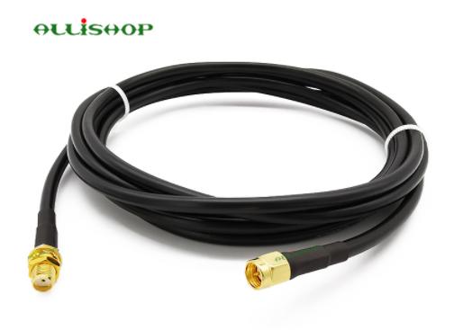 RF LMR200 Pigtail Low Loss Cable SMA Male to SMA Female Coaxial Antenna Connector SMA Plug to SMA Jack 1M 3M 5M 8M 10M 12M 15M