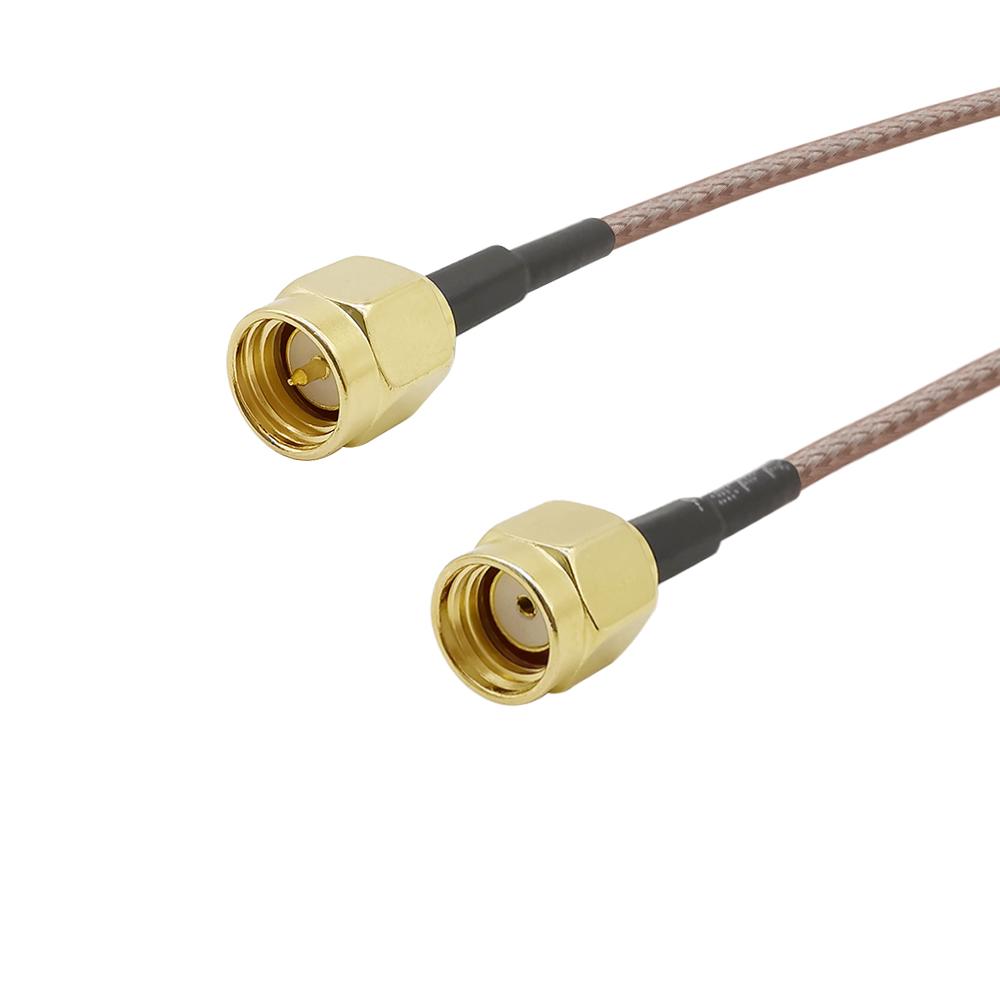 Cable SMA male plug to RP-SMA male Jack Straight RG316 RF Jumper pigtail 4inch 10CM RPSMA Cable Connector