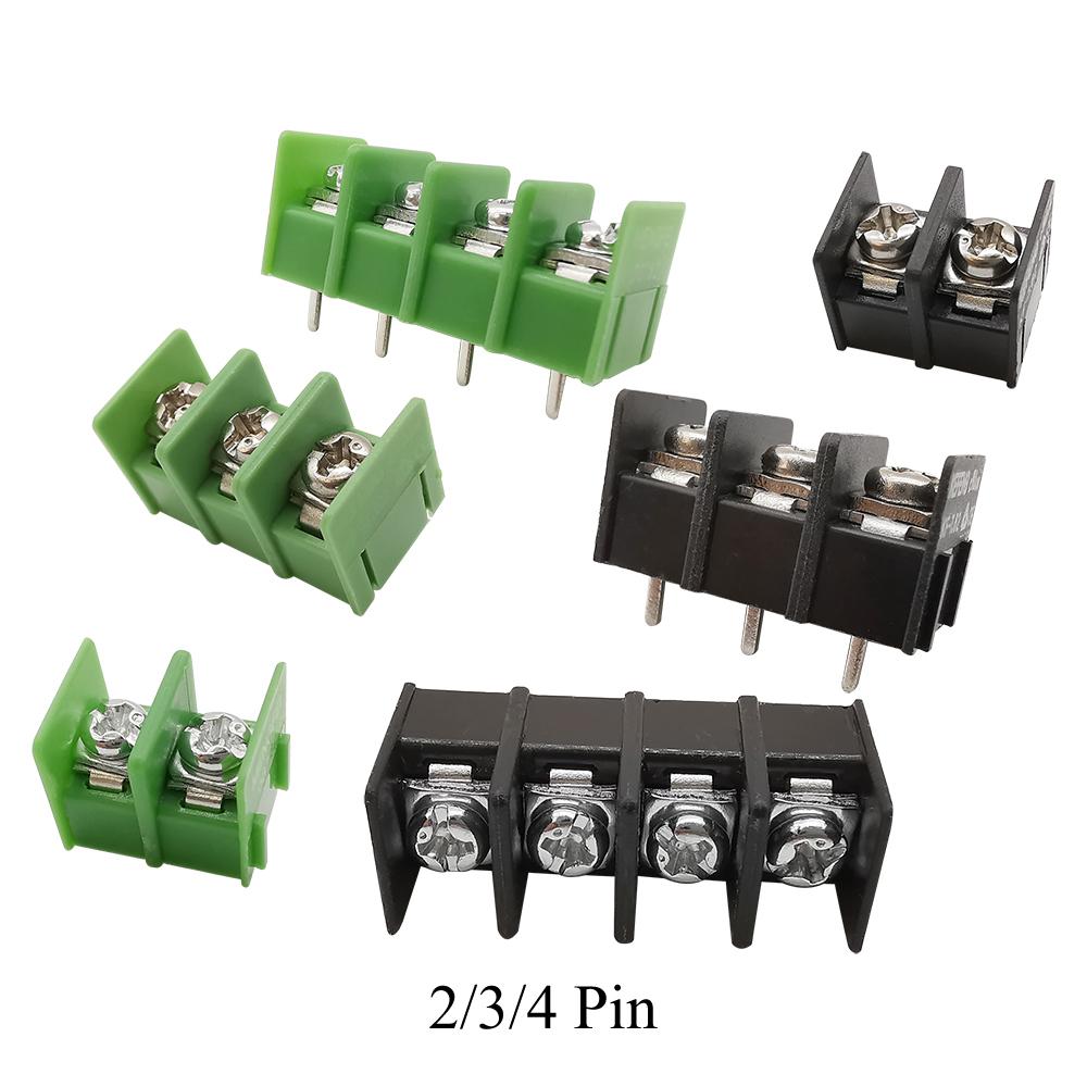 100pcs KF7.62mm Pcb Screw Terminal Block Connectors 7.62mm Pitch Straight Needle Adapter 2/3/4Pin