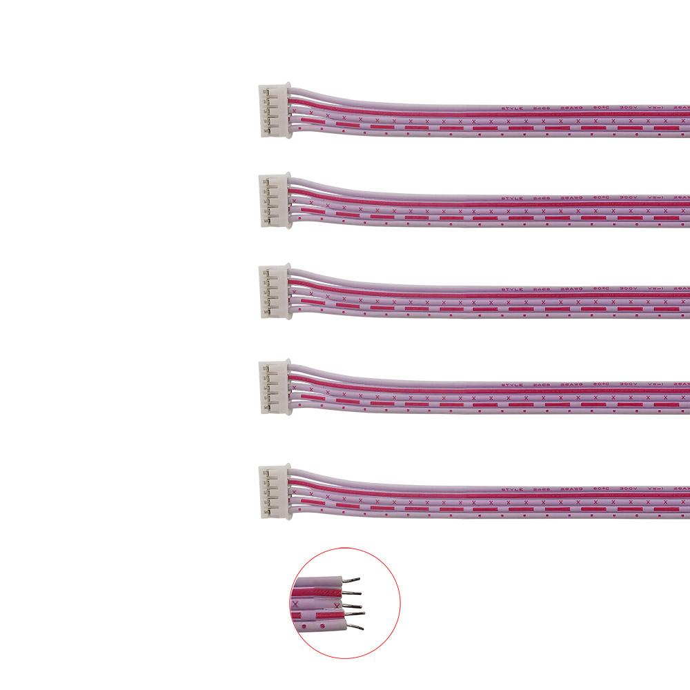 5Pcs PH2.0 Single head Plug Terminal Electronic connection cable PH2.0mm 20CM Ribbon cable flat cable winding cable 2-10pin