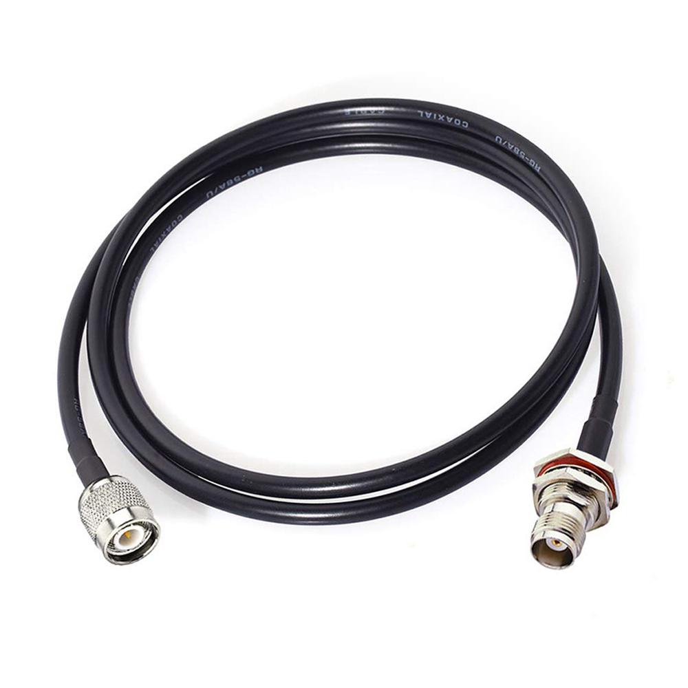 1Pcs TNC Male Plug to TNC Female Jack LMR200 extension Cable RF Electrical Wire Coaxial Cable Terminal Connector 1M