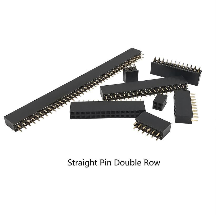 20PCS 2* 2P-20Pin Straight Pin Double Row Female Pitch 2.54mm Breakaway PCB Board Pin Header Socket Connector for Arduino