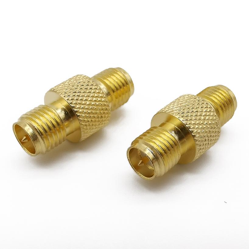 3Pcs RP SMA Female Jack to RP SMA Female Jack Straight Coupler Connector Double RP SMA Female F/F Barrel RF Adapters Coaxial