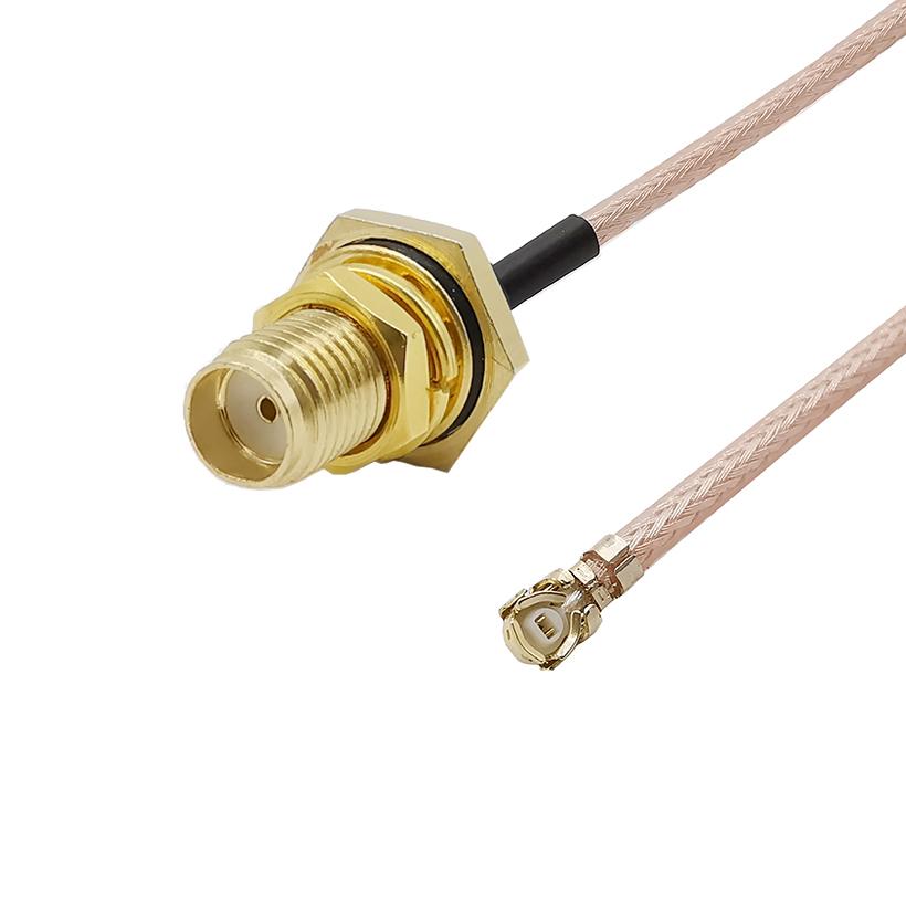 SMA Female Jack Nut Bulkhead With O-Ring to U.FL IPX IPEX RF RG178 Cable Connector RG-178 Pigtail Extension Jumper Cable