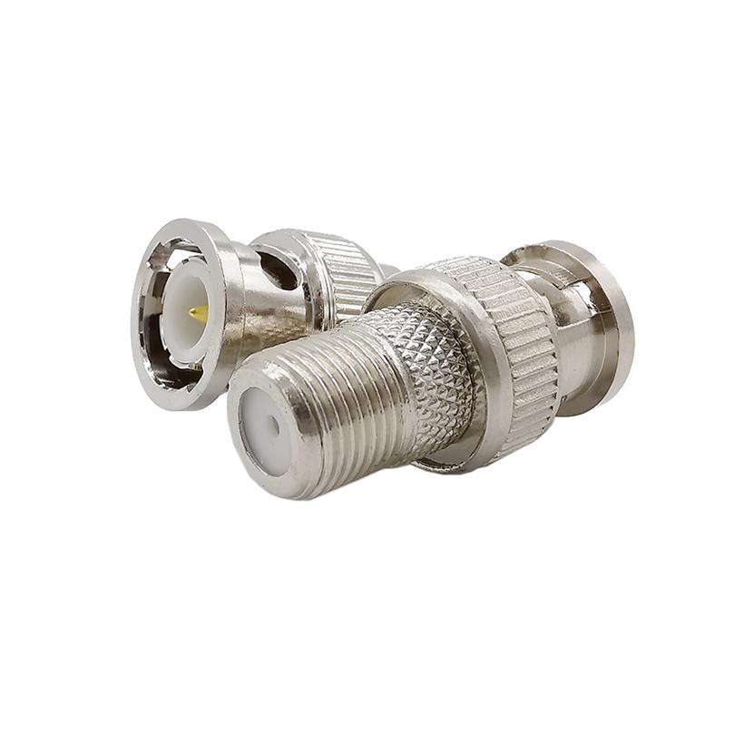 1PCS BNC Male Plug to F-type Female Jack RF Coaxial Coax Adapter BNC Plug to F Jack Connector for RG6 RG59 Cable CCTV