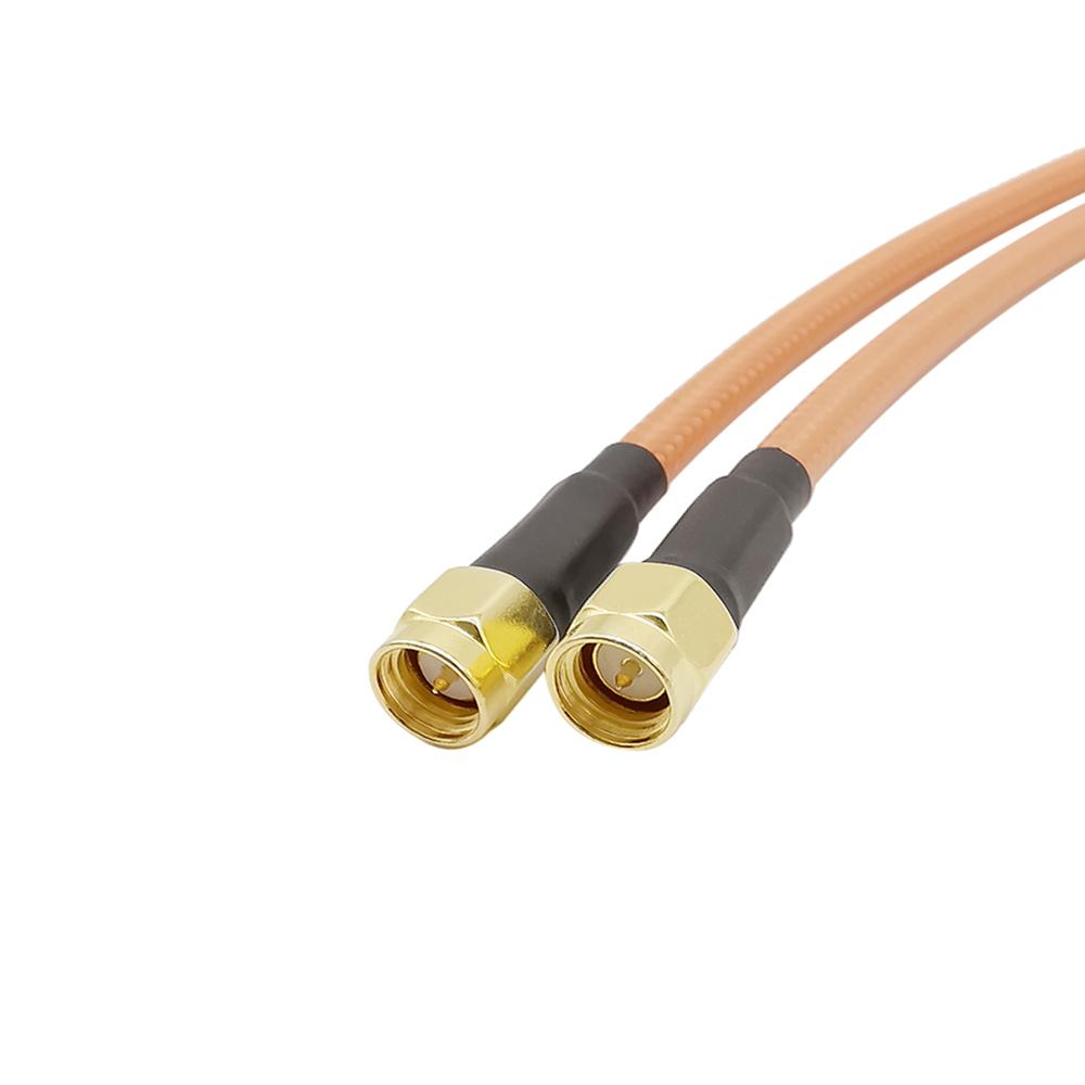 30CM RG400 Coaxial Cable SMA Male Plug Connector SMA Male to SMA male adapter Double Shielded Low Loss RG400 jumper cable