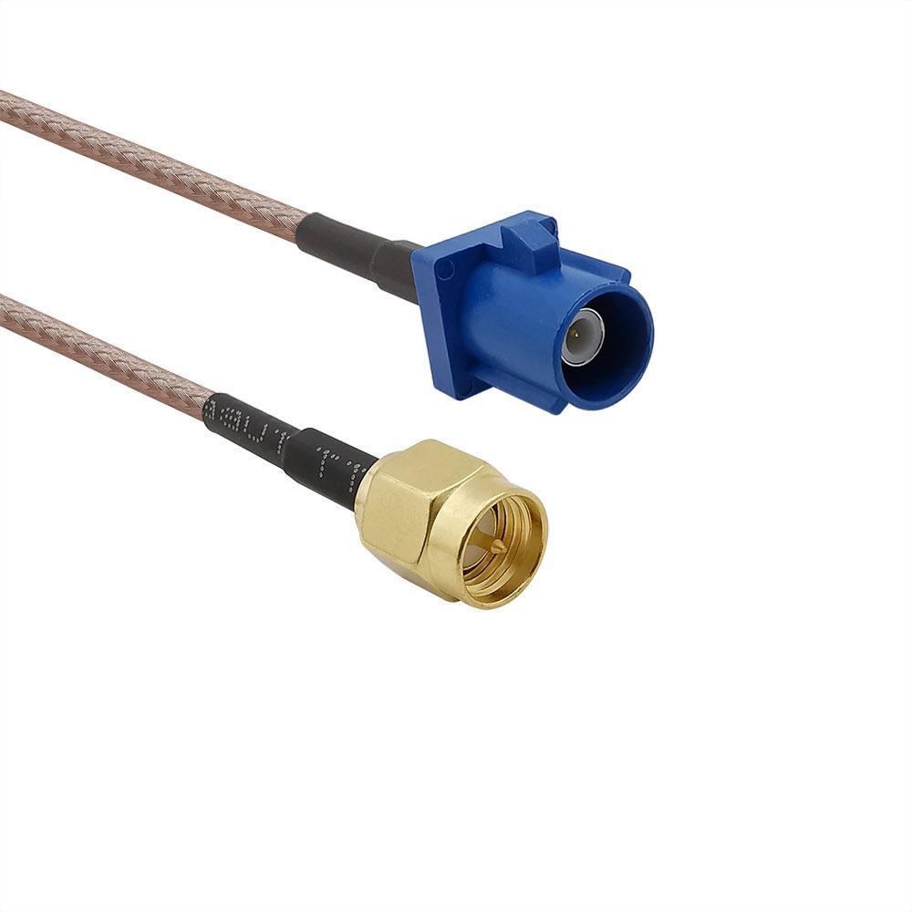 10CM RG316D Cable Fakra C to SMA Male Plug Adapter GPS Antenna Extension Wire Cable Connector Low Loss
