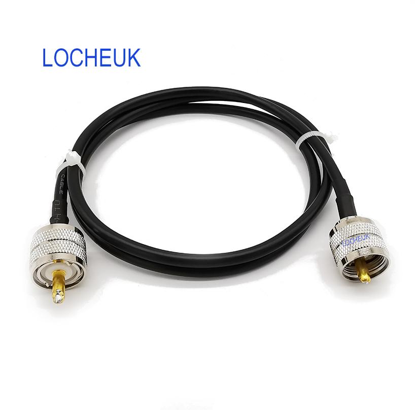 30CM RF Coaxial RG58 Cable Wire Connector UHF PL259 Male Plug to UHF PL259 Male Plug Adapter RG58 Cord Pigtail Jumper Extender