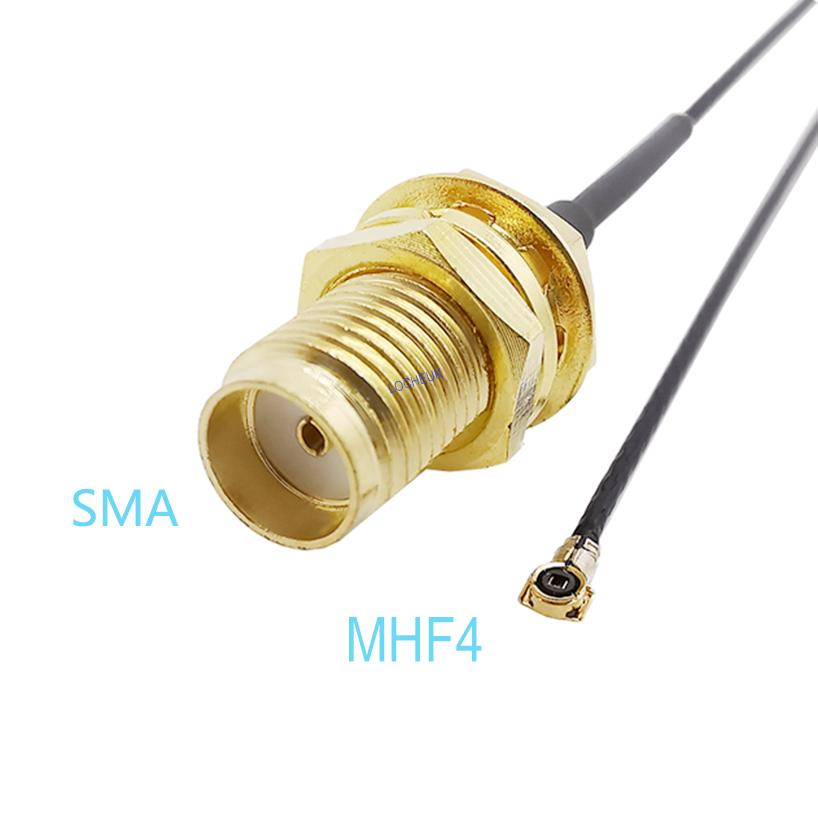 1PCS 15CM SMA Female to MHF4 IPX IPEX U.FL 0.81mm RF Pigtail Jumper Cable 0.81mm SMA to Ufl. for PCI WiFi Card Wireless Router