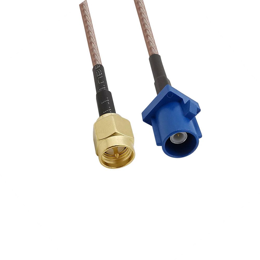 15CM RG316D Cable Fakra C Plug to SMA Male Adapter GPS Antenna Extension Wire Cable Connector Low Loss