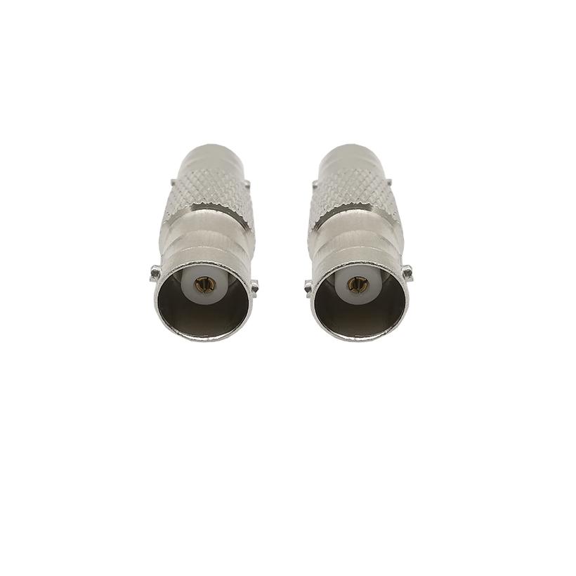 2Pcs BNC Female to Female Straight Connector Coupler Coax KK Double Joint Video Cable Extender for CCTV Camera Security