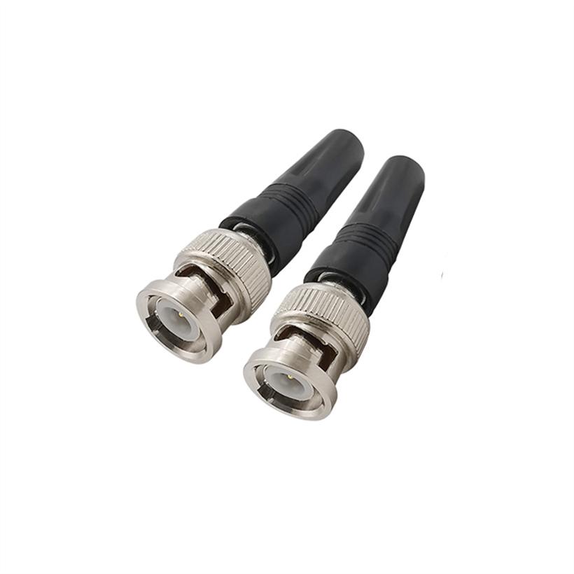 10Pcs Surveillance BNC Male RF Coaxial Plug Adapter Twist-on Coaxial RG59 Cable for CCTV Camera Video/AUDIO Connector