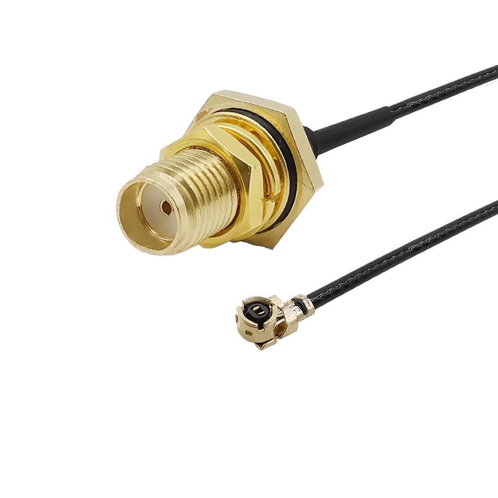 1Pcs 7CM SMA Female Jack Bulkhead to IPEX IPX 1.13 Cable Mini PCI U.FL IPX to SMA Jack 1.13 Coaxial Extension Pigtail Wire