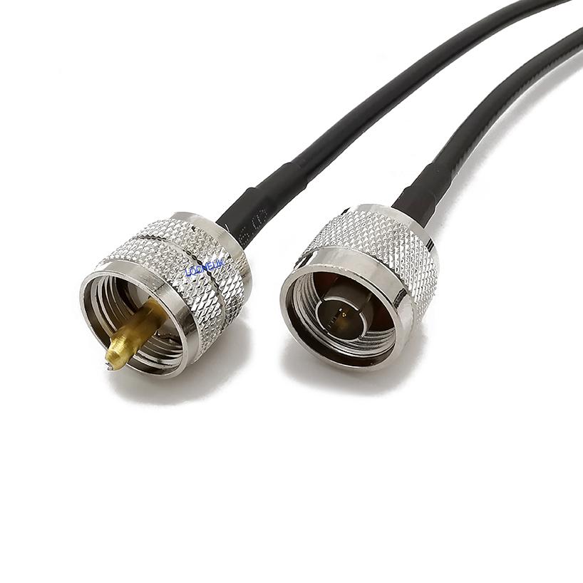 RF Coaxial Cable LMR200 N Type Male Plug to UHF PL-259 Male Plug Connector Antenna Extension Pigtail Jumper Wire LMR200 1/5/10M