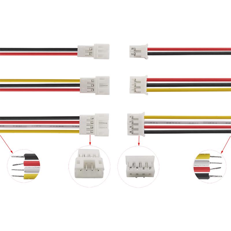 20Pair Micro JST PH 2.0 2P 3P 4P 5P 6PIN Male Female Plug Connector With Wire Cables 10CM AWG Wire Cables Ribbon cable