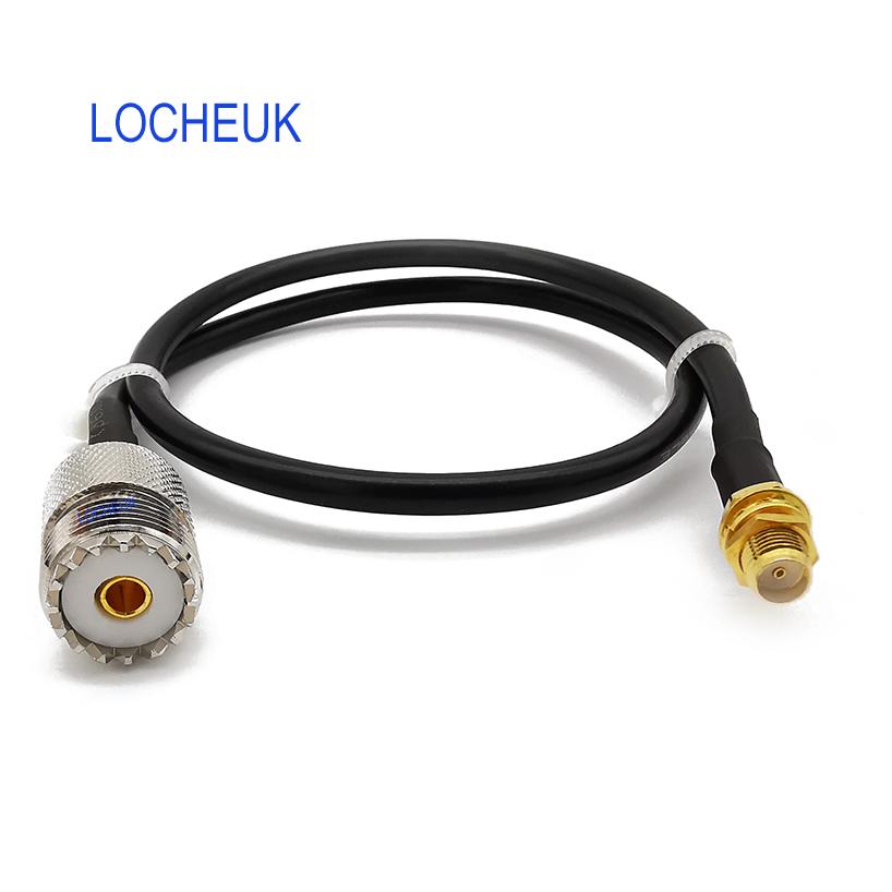 1Pcs 10CM LMR200 SMA Female to UHF Female SO239 Jack RF Coaxial Pigtail Cable Antenna Connector