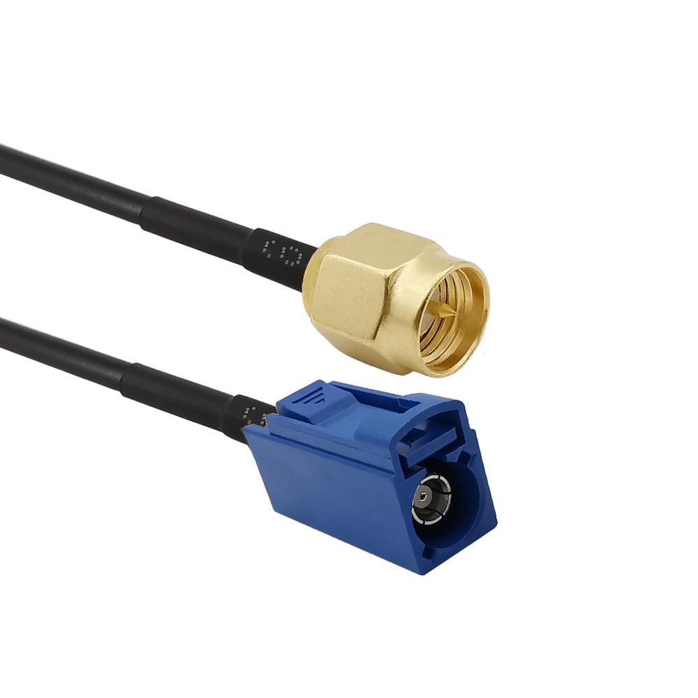 Fakra C Female to SMA Male RG174 Pigtail Cable for Wireless GPS GSM Antenna Car Radio Vehicle Antenna