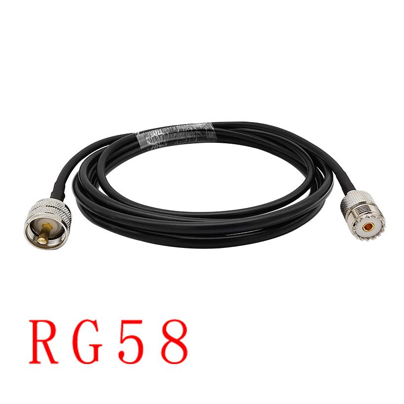 1Pcs 15M UHF Male PL259 PL-259 Plug to UHF Female SO239 SO-239 Jack RF Coaxial Coax RG58 Cable Antenna Extension Pigtail wire