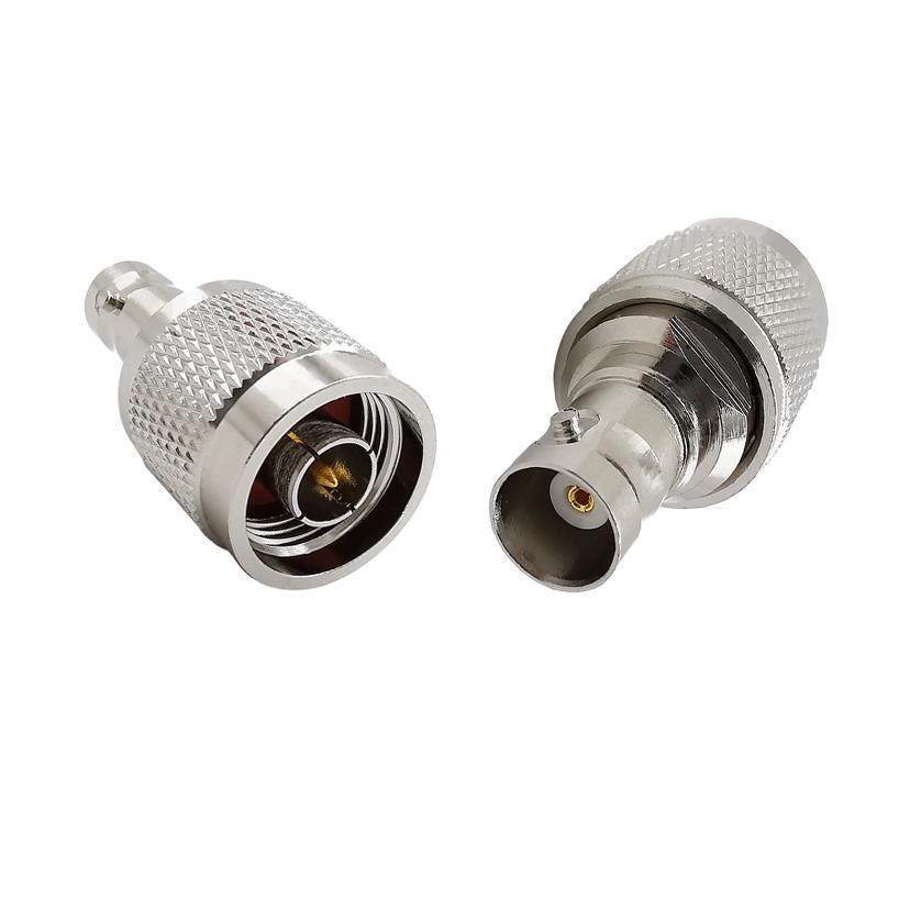 1Pcs N Type Male Jack to BNC Female Plug Straight Connector RF Coaxial Connector antenna vehicle feeder adapter