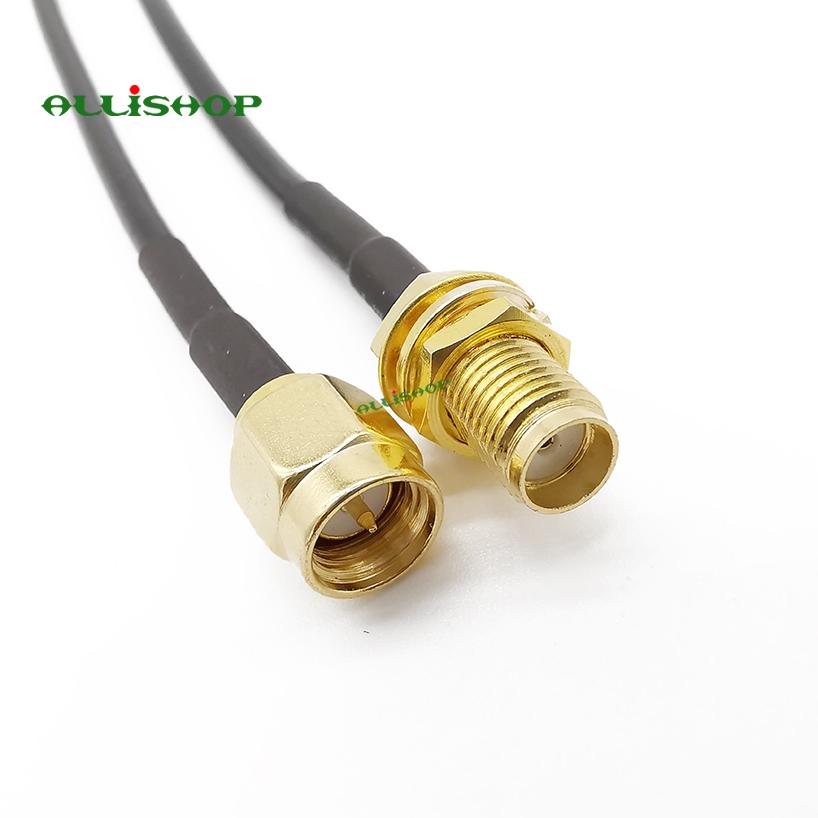 SMA Male to SMA Female Coax Adapter WiFi FPV Antenna RF Wire SMA Extension RG174 Cable 3/5/9/12/15M  RF Pigtail Female To Male