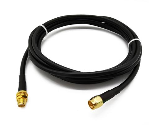 LMR195 Low-Loss Coax Extension Cable SMA Male to SMA Female - Antenna Lead Extender for 3G/4G/LTE/Ham/ADS-B 1/3/5/8/10/12/15M