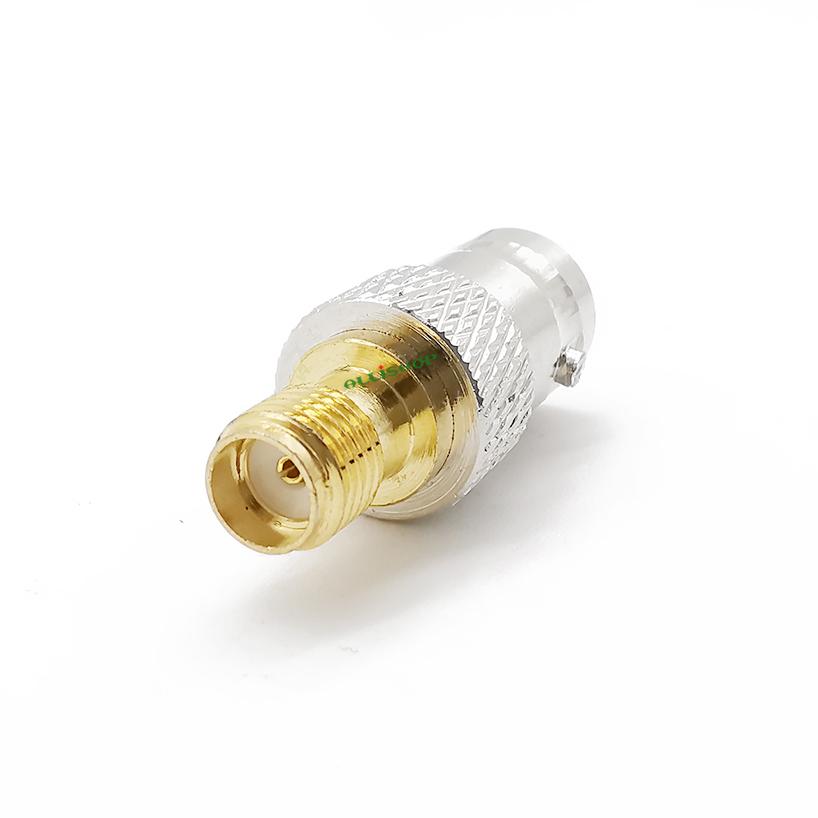 RF SMA Female to BNC Female Adapter Antenna Connector Adapter Cable RFB-1142 SMA-F to BNC-F Adapter Gold Plated Thread and Pin