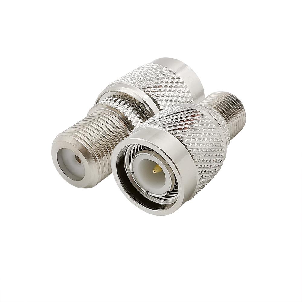 1Pcs TNC male plug to F female jack connector RF coaxial adapter connector convertor TNC-F RF Adapter Straight type
