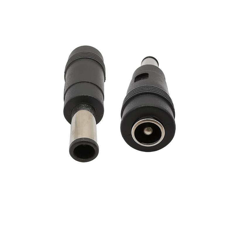 10Pcs 5.5x2.1mm female socket to 6.0x4.4mm male plug DC power plug connector 5.5*2.1 to 6.0*4.4mm male to female DC power pin