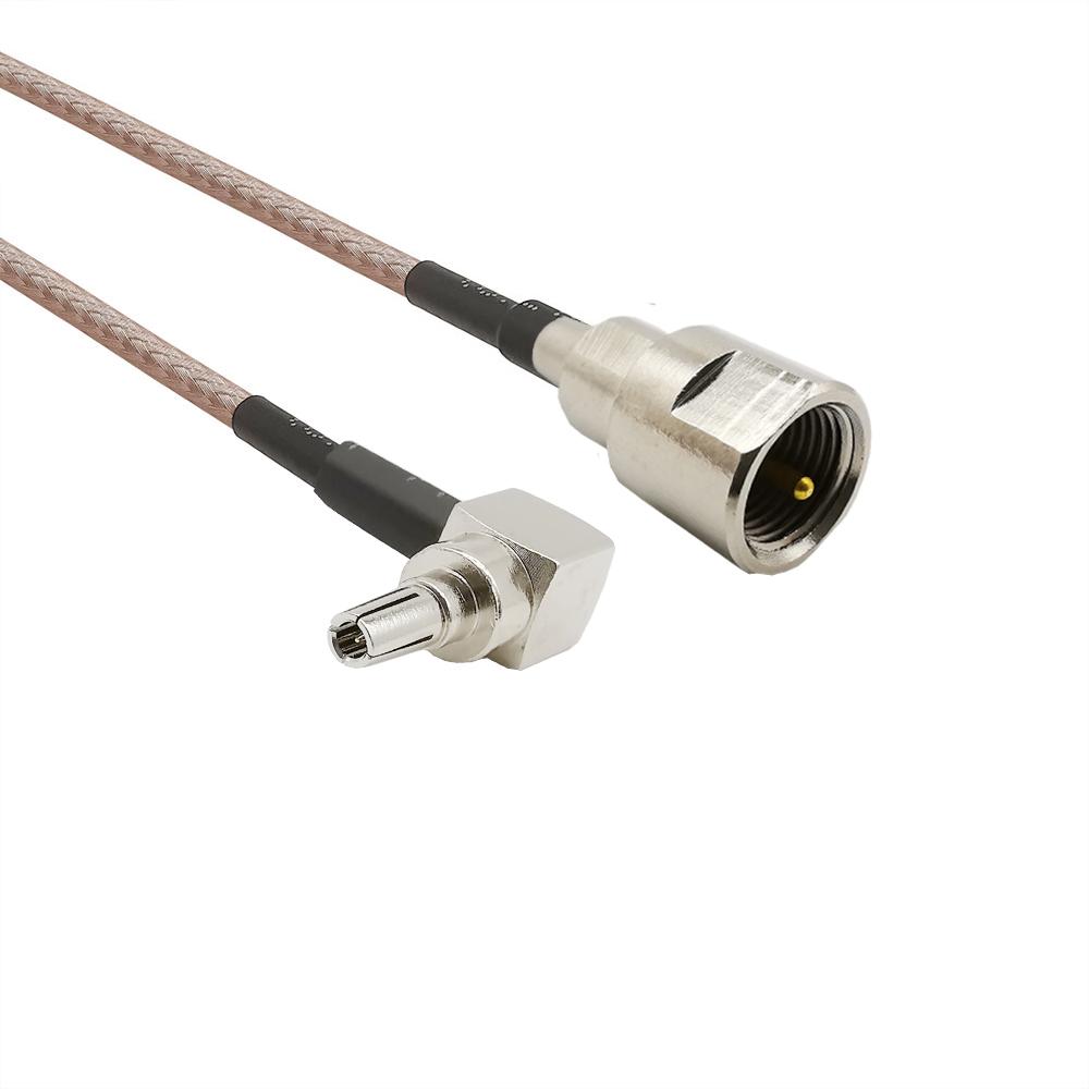 RG316D cable FME Male To CRC9 Male Connector RG316D Cable Pigtail FME to CRC9 Male Plug 90 degree Adapter cable connector