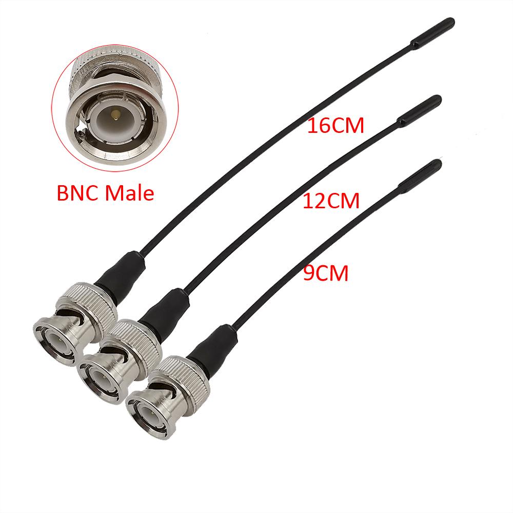 3Pcs BNC Plug Antenna Connector 710-782MHz 50 Ohm Cable BNC Male Aerial Adapter for WIFI Booster WLAN Modem Router PCI