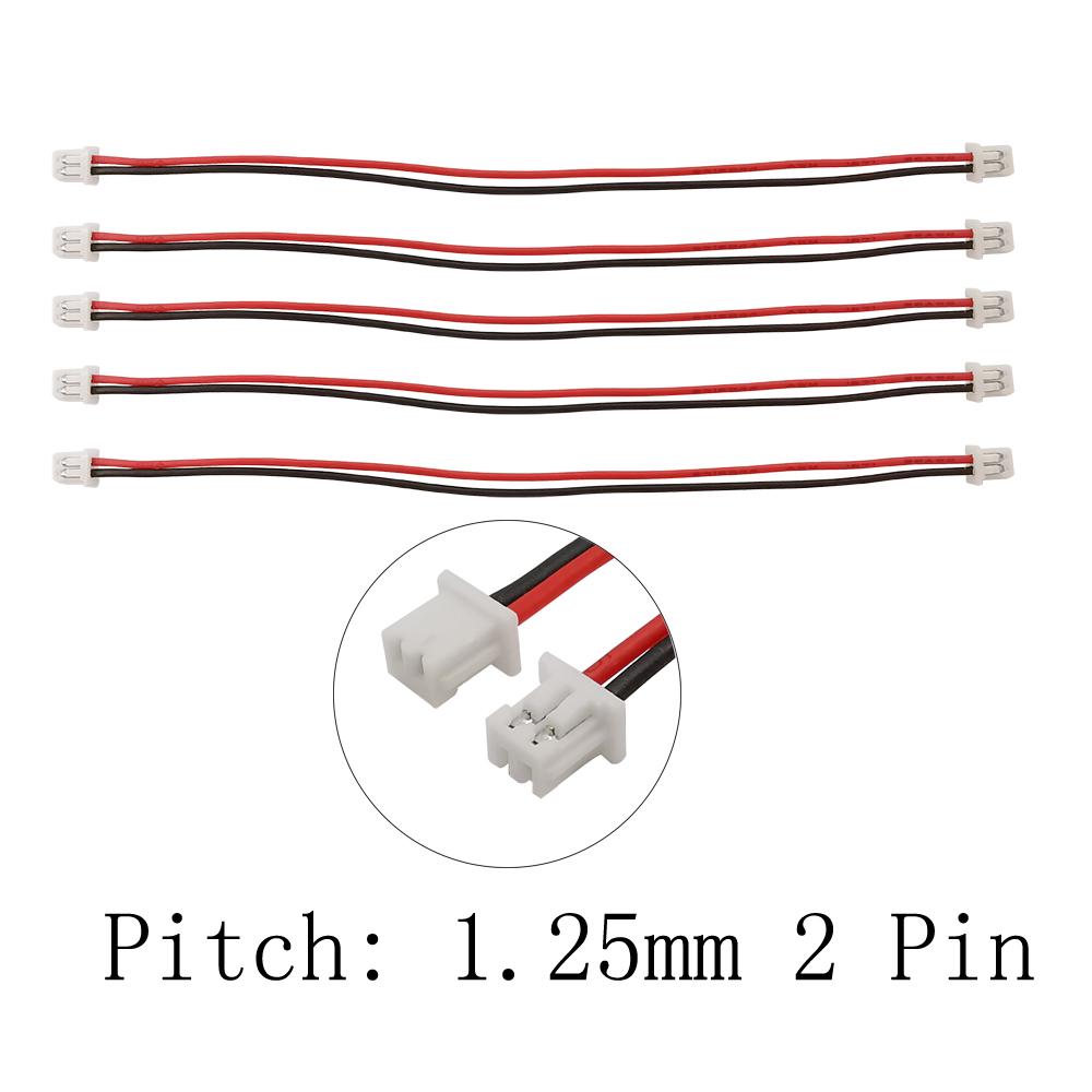 10Pcs Cable Connector JST 1.25MM 15CM Double Electronic Wire Connectors 2/3/4/5/6/7/8 /10Pin Flat Cable ribbon cable flat ribbon