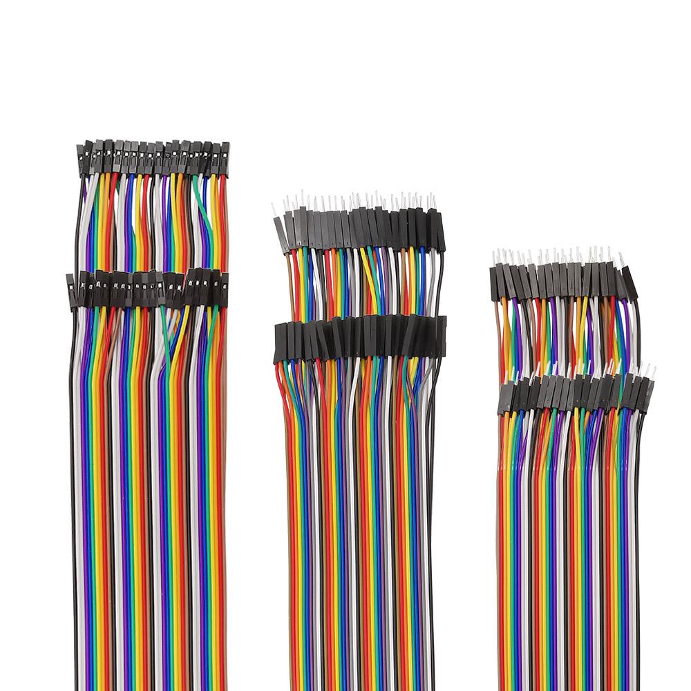 40Pin 20CM Rainbow cable Male to Male and Male to Female Female to Female flat cable Line Jumper Wire Connecting line Electronic