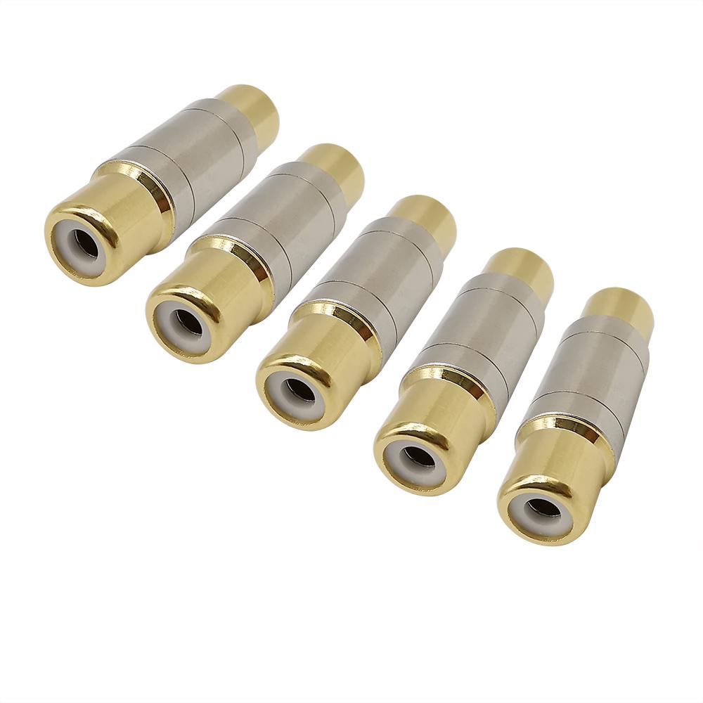 1Pcs RCA Connector Gold Plated Straight RCA Female Jack Adapter RCA audio connector RCA adapter for audio,video