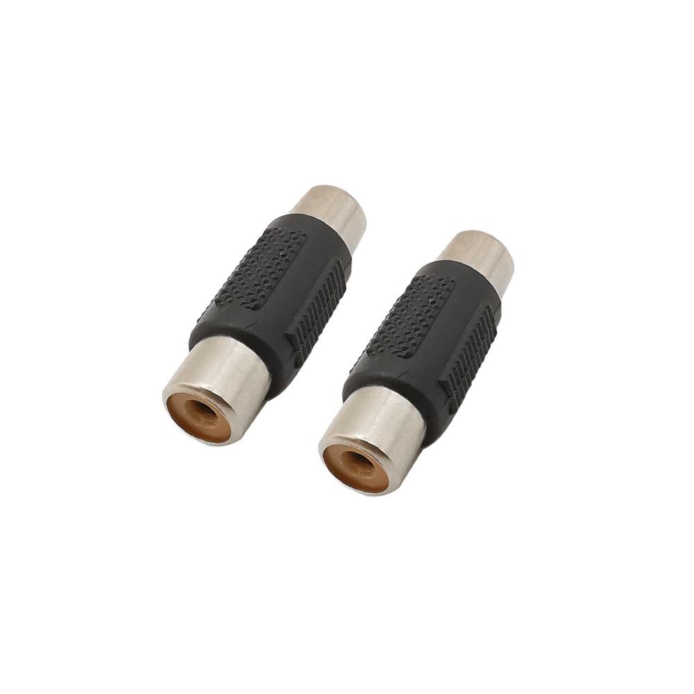 1/2Pcs Rca dual Male to male Coupler female to female Adapter Video Audio Connector AV cable Plug For CCTV Camera