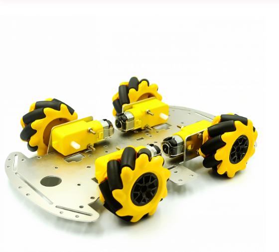 McNamum wheel aluminum car chassis DIY ultrasonic intelligent obstacle avoidance car 4WD four-wheel drive chassis