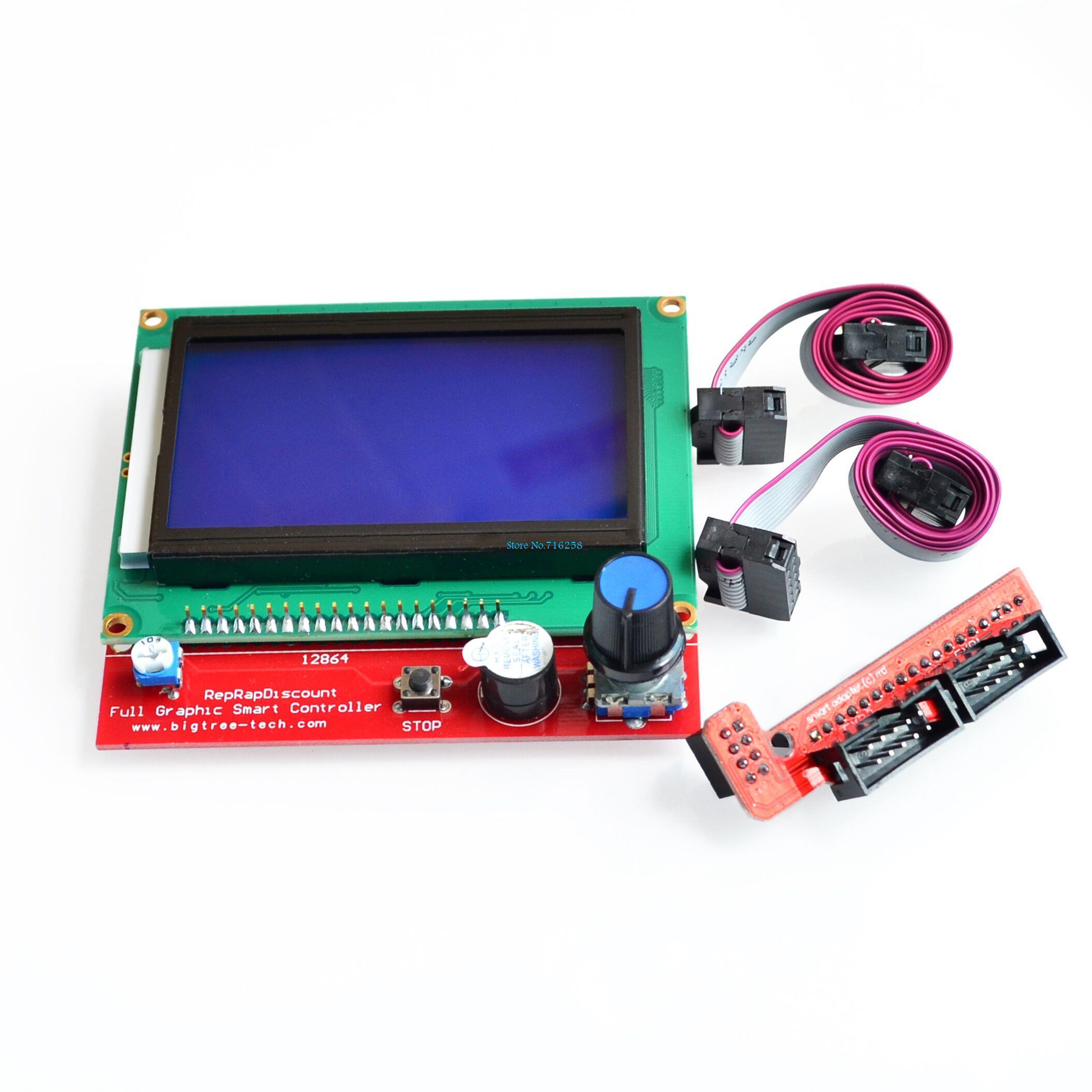 !! 3D printer smart controller RAMPS 1.4 LCD 12864 LCD control panel blue screen