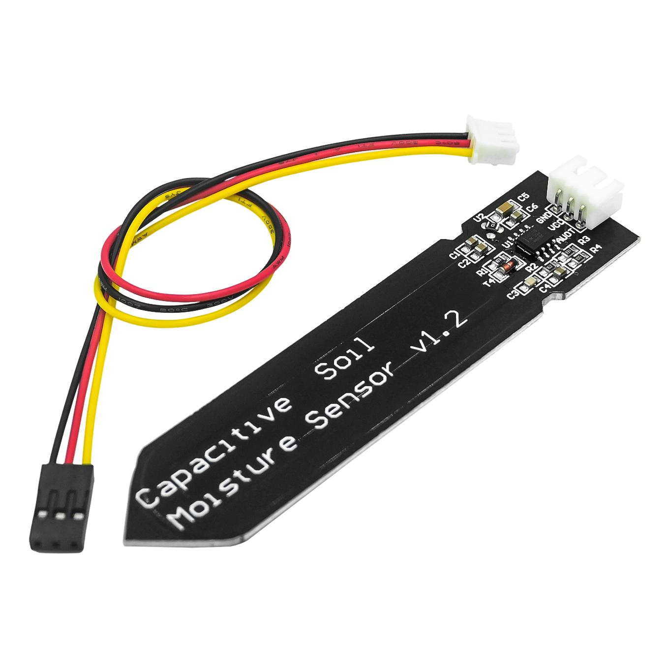 Capacitive Analog Soil Moisture Sensor, 3.3~5.5V Corrosion Resistant with Gravity 3-Pin interface for Arduino Raspberry