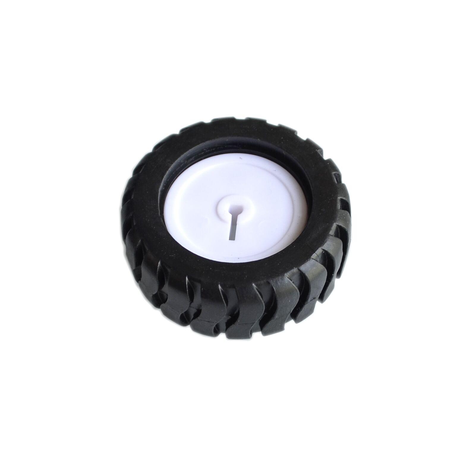 10PCS/LOT K346 43*19*3mm D-hole Rubber Wheel Suitable for N20 Motor D Shaft Tire Car Robot DIY Toys Parts