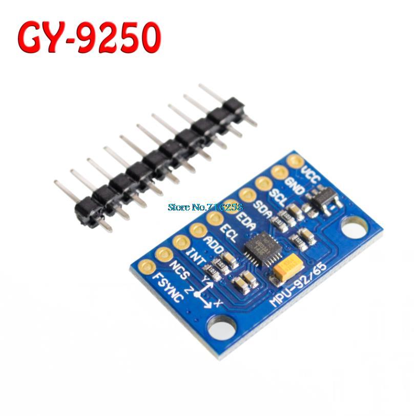 1Set SPI IIC/I2C GY-9250 MPU 9250 MPU-9250 9-Axis Attitude +Gyro+Accelerator+Magnetometer Sensor Board Module MPU9250 3-5V