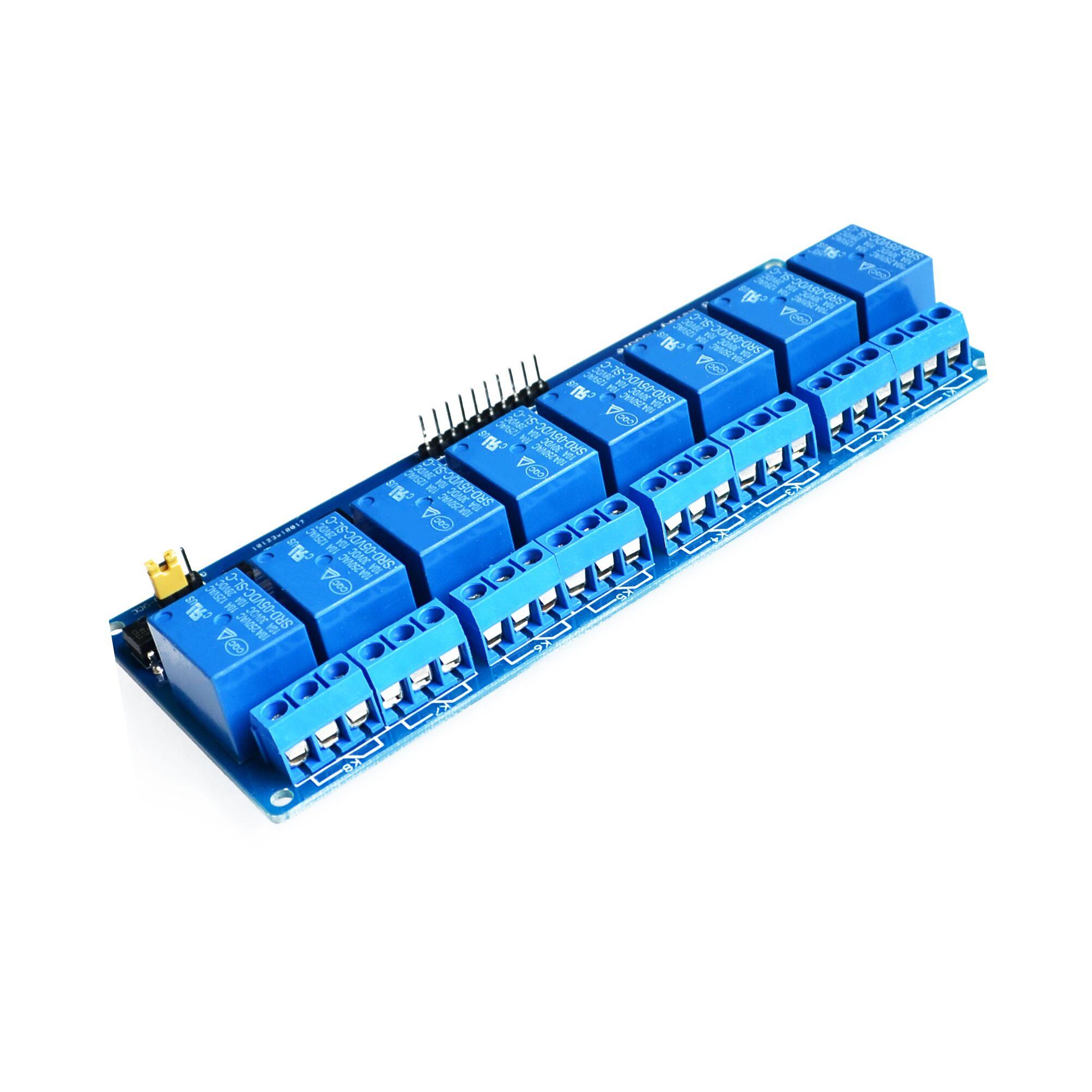 8-Channel Relay DC5V with light coupling protection expansion board have a single way 8 road relay module DC 5v For Arduino