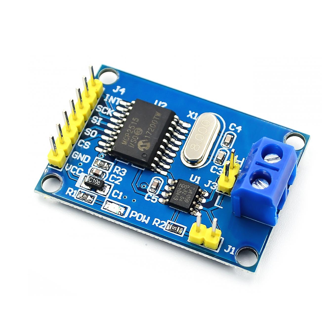 MCP2515 CAN Bus Module TJA1050 receiver SPI For 51 MCU ARM controller