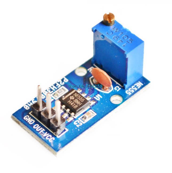 10PCS/lot Ne555 adjustable frequency pulse generator module