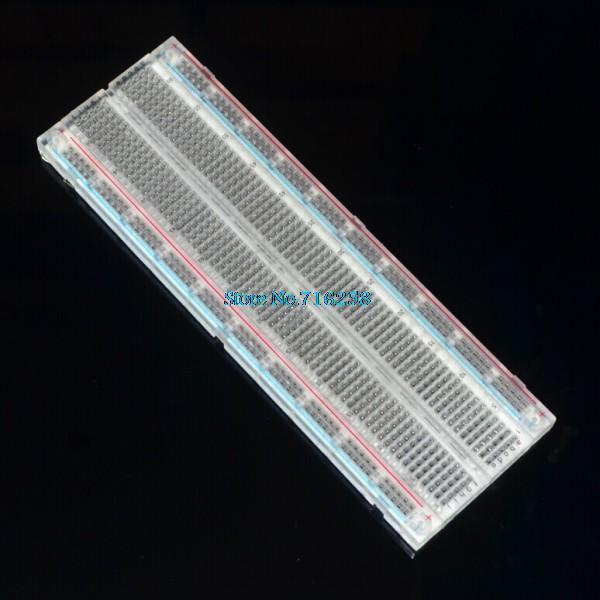 Crystal-Solderless-Solder-Less-Breadboard-Protoboard-2-buses-Tie-point-Tiepoint-830-for