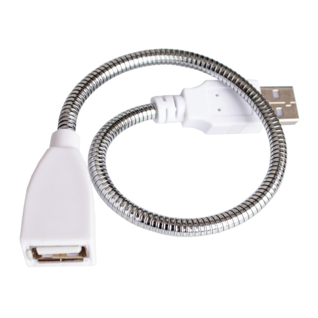 Desk-Lamp-USB-Power-Cable-Extension-Cord-Flexible-Metal-Hose-USB-Desk-Light