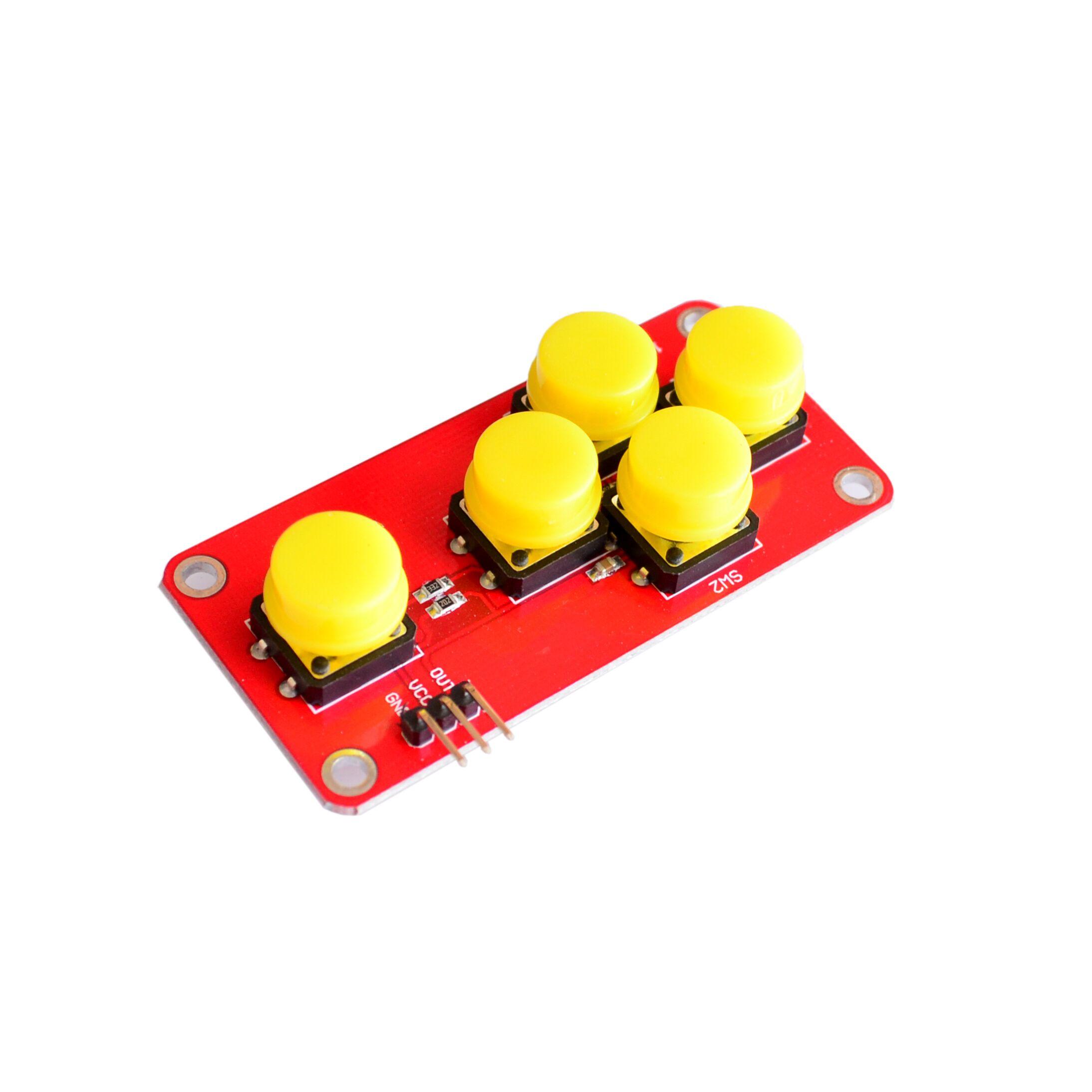 10PCS/LOT AD Keyboard Simulate Five Key Module Button  Sensor Expansion Board