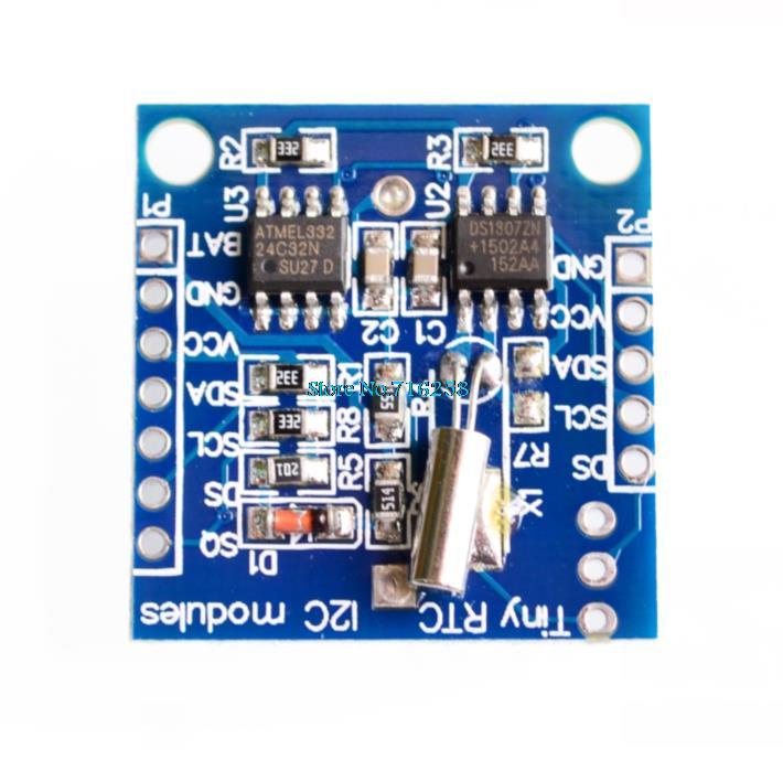 50PCS/LOT Tiny RTC I2C modules 24C32 memory DS1307 clock RTC module (without battery) in stock good quality low price