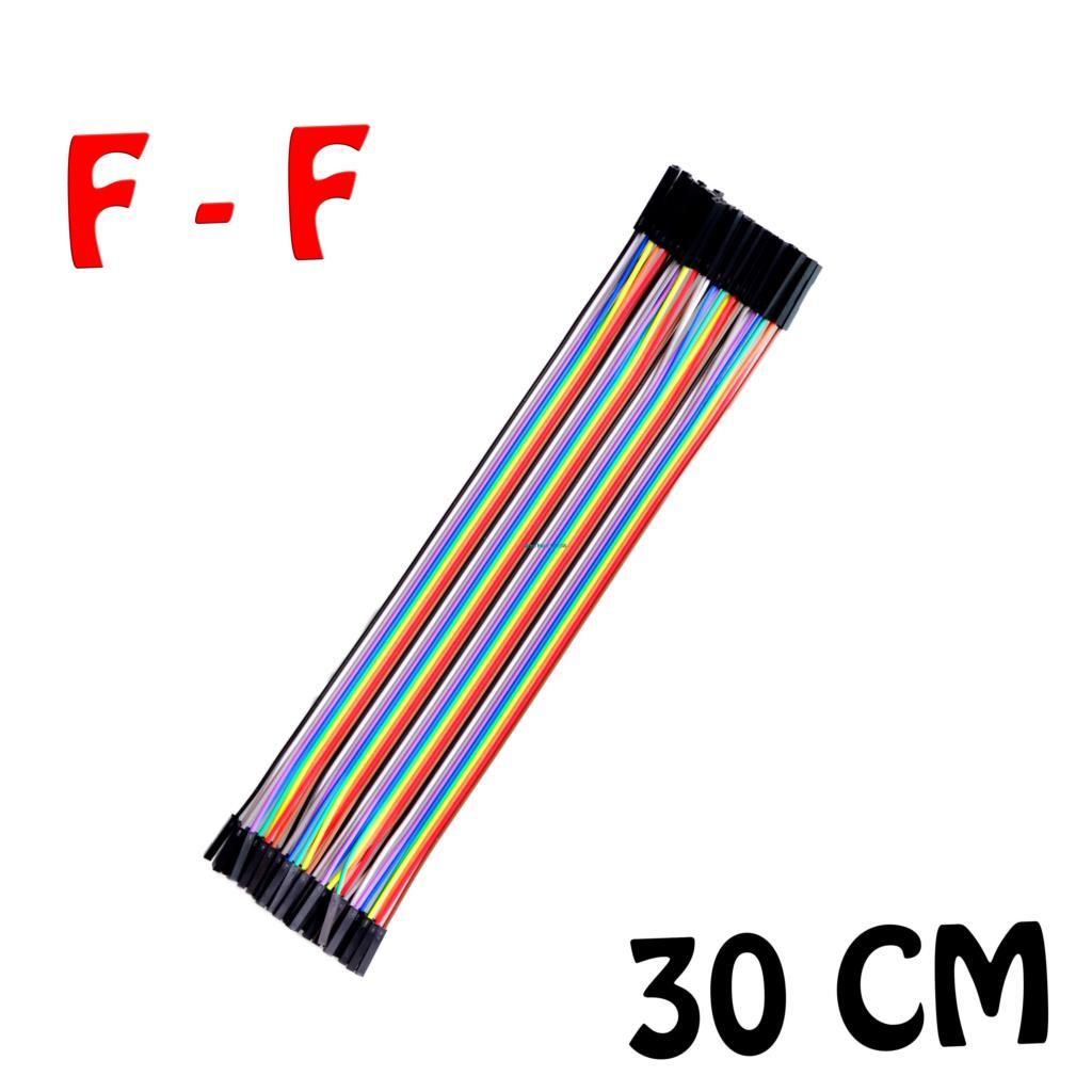 40pcs-lot-30cm-1p-1p-Famale-to-Female-jumper-wire-Dupont-cable-Breadboard