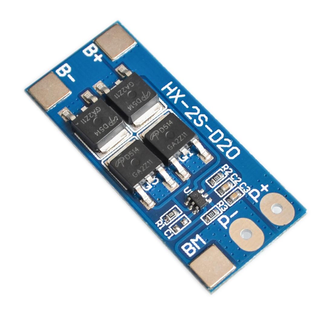 2S 10A 7.4V 18650 lithium battery protection board 8.4V balanced function/overcharged protection